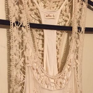 Hollister Co. Cream Lace Dress